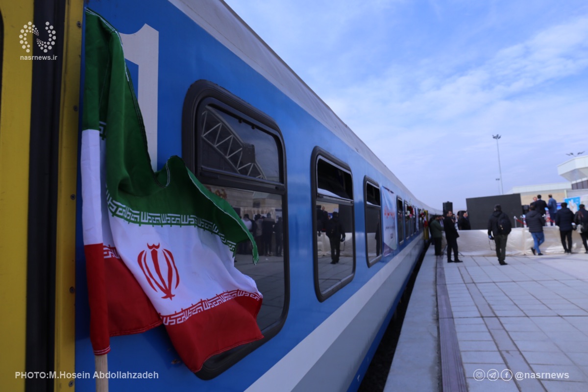 افتتاح راه آهن میانه بستان آباد