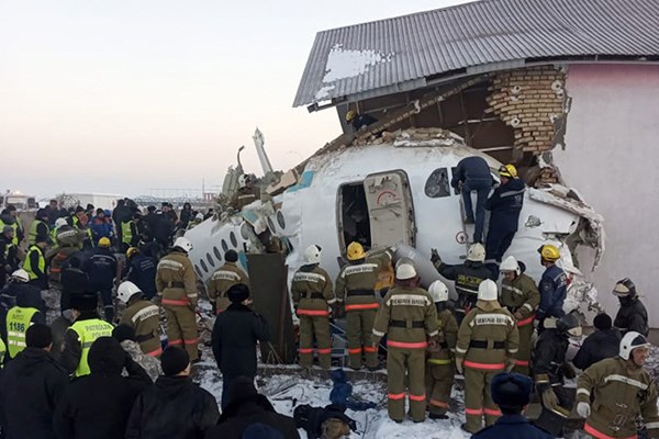 سقوط هواپیما، قزاقستان