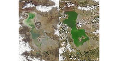 ناسا: دریاچه ارومیه دوباره جان گرفت