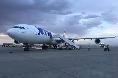 هواپیمای فرانسوی پس از رفع نقص، اصفهان را ترک کرد