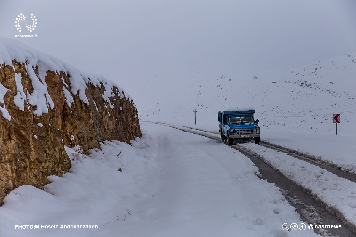 بارش برف، جاده های آذربایجان شرقی