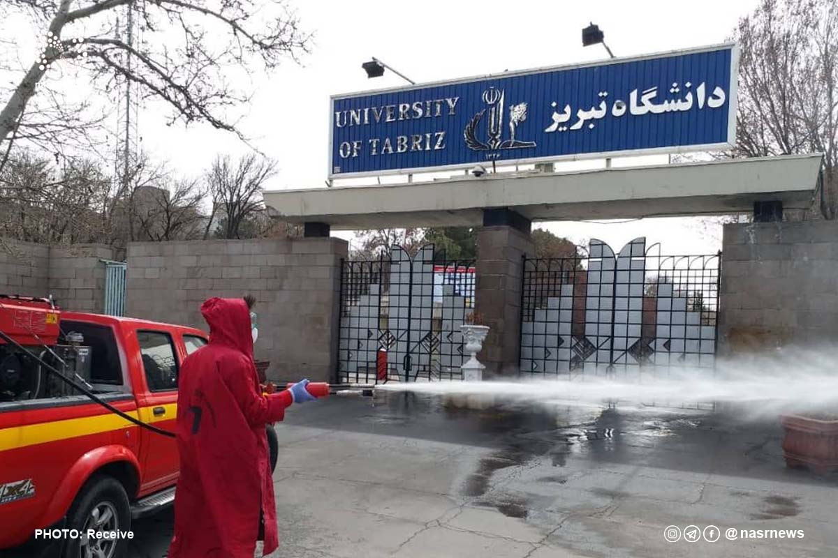 تصاویر | ضدعفونی دانشگاه تبریز و مراکز پر تردد کلان شهر تبریز