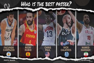 حامد حدادی در میان پنج پاسور برتر جهان از نگاه FIBA