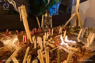 تصاویر | برگزاری آیین «شمع پایلاما» شب عاشورا در تبریز