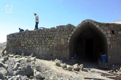 تکمیل مرمت کاروانسرای تاریخی روستای ایری ورزقان