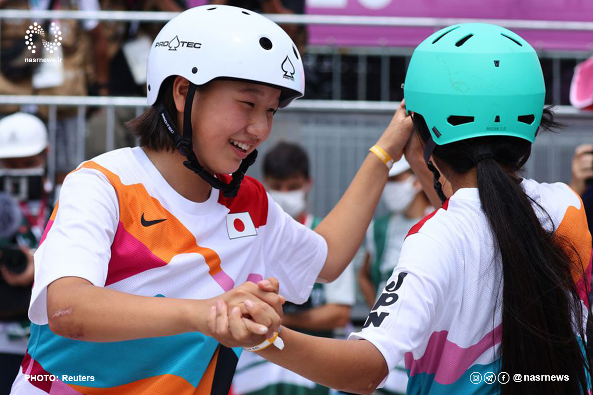 تصاویر | مدال طلا برای ورزشکار ۱۳ ساله در المپیک توکیو