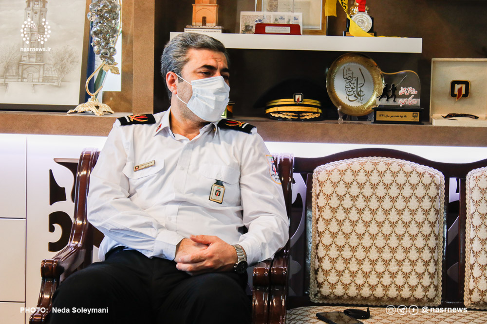 تصاویر | مصاحبه اختصاصی نصر با مدیر عامل آتش نشانی تبریز