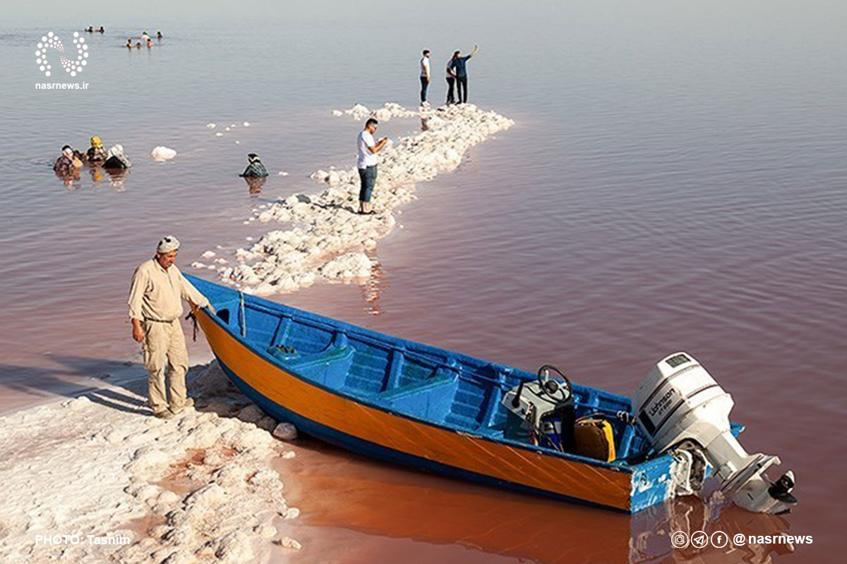 تصاویر | وضعیت قرمز دریاچه ارومیه