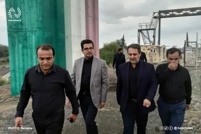 سفیر ایران در آذربایجان از پل مرزی جدید میان دو کشور بازدید کرد