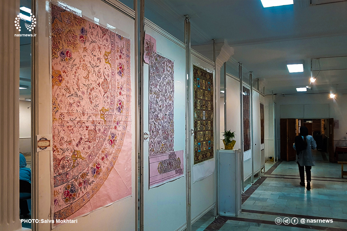 تصاویر | نمایشگاه آثار طراحی فرش دانشجویان تبریزی