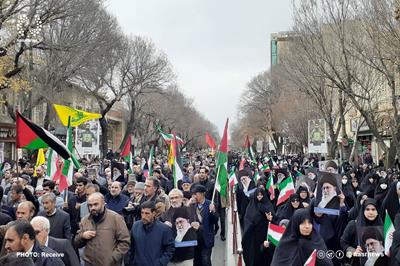 راهپیمایی حمایت از غزه و عملیات سپاه در آذربایجان شرقی
