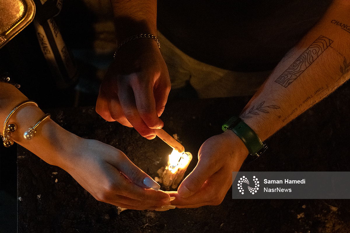 تصاویر | آیین شمع پایلاما در تاسوعای حسینی