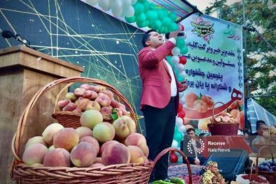 جشنواره گردشگری شکرانه برداشت هلو در شندآباد شبستر برگزار شد