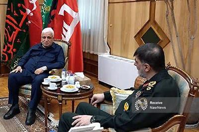 دیدار فرمانده حشد الشعبی عراق با سردار رادان