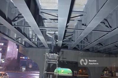 تداوم مرمت و بهسازی پل روگذر آبرسان