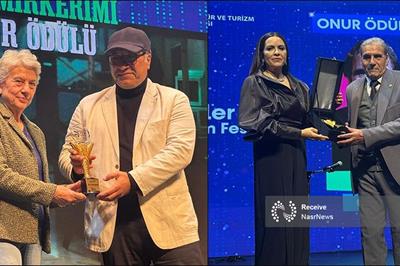 رضا ناجی و رضا میرکریمی دیپلم افتخار جشنواره فیلم اسنلر را دریافت کردند