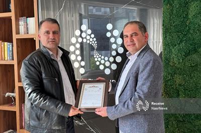 تقدیر از مدیر مسئول نصر