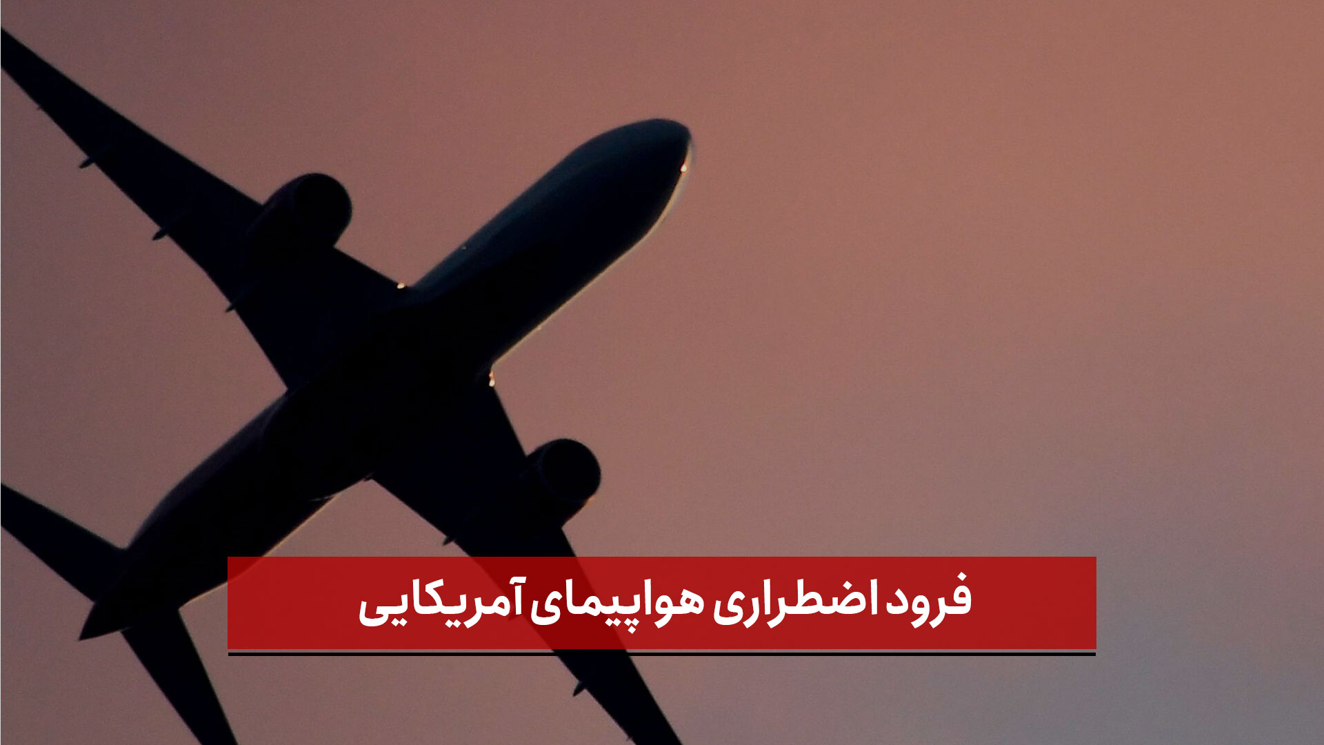 فیلم | فرود اضطراری هواپیمای آمریکایی