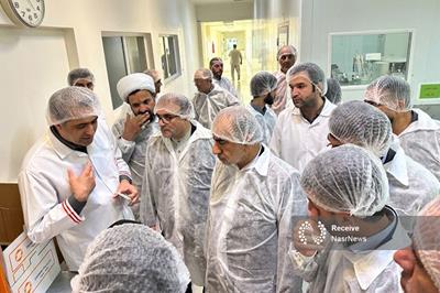 بازدید اعضای کمیسیون اقتصادی مجلس از واحد تولیدی دارو در تبریز