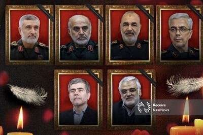 پیکرهای مطهر فرماندهان شهید تجاوز وحشیانه رژیم صهیونیستی شنبه تشییع می شود