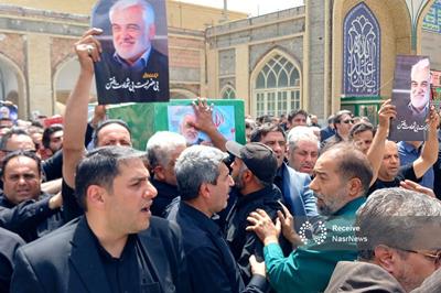 پیکر دانشمند شهید طهرانچی و همسرش در حرم عبدالعظیم (ع) آرام گرفت