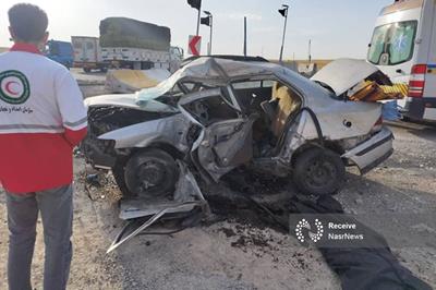 جان باختن ۲ نفر بر اثر حادثه‌ رانندگی در جاده مراغه – هشترود