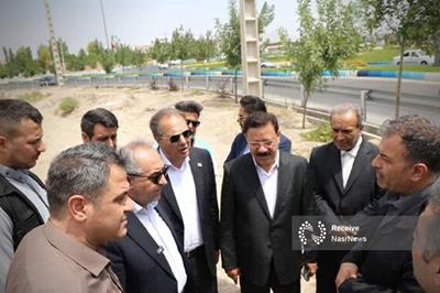 بازدید استاندار آذربایجان‌شرقی از اجرای پروژه رینگ شرقی خط دوم آبرسانی تبریز