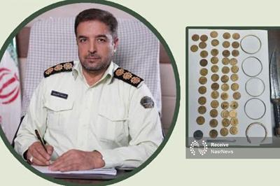 کشف چندین قطعه سکه و جواهر قدیمی تقلبی در مراغه