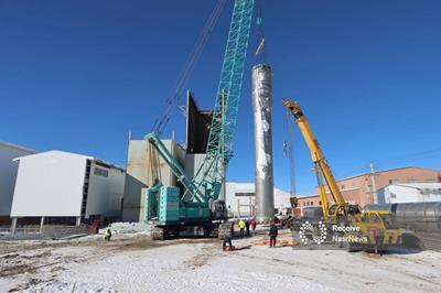 مدیر مجتمع مس سونگون از اجرای عملیات نصب تجهیزات سنگین کارخانه اکسیژن خبر داد