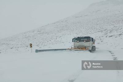 بحران بازگشایی راه های هشترود/ ورود برف روب از گیلان