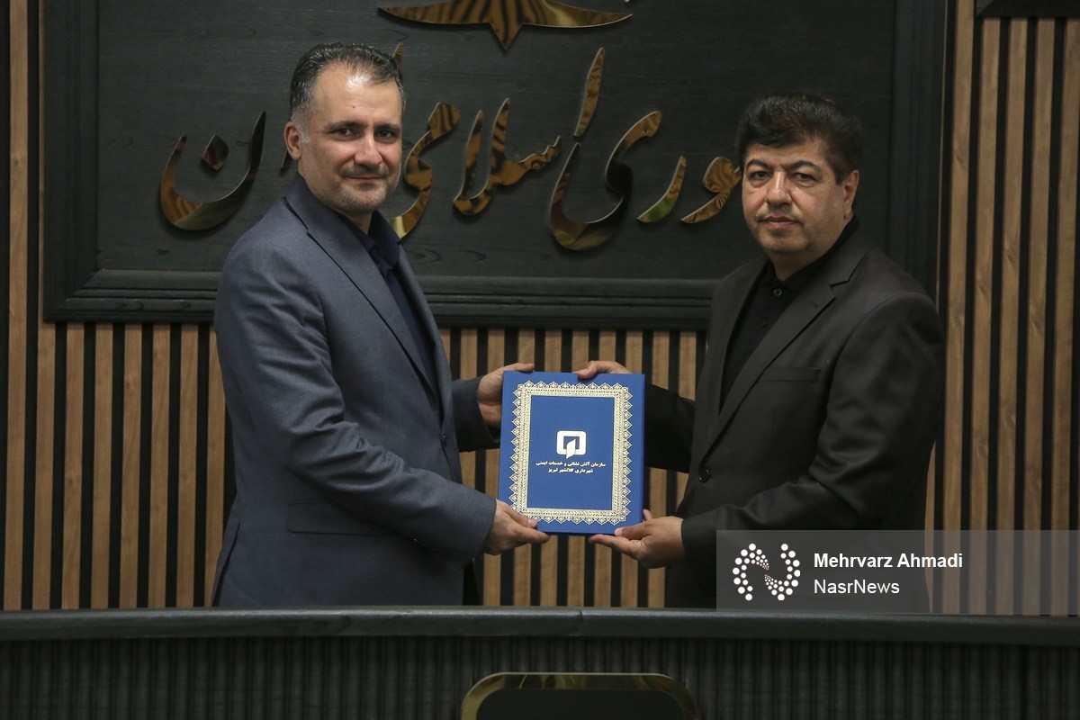 تقدیر مدیرعامل سازمان آتش نشانی و خدمات ایمنی شهرداری تبریز از مدیر مسئول نصر
