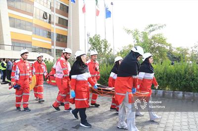 تمرین مواجهه با زلزله و حریق در نظام مهندسی ساختمان آذربایجان‌شرقی + عکس