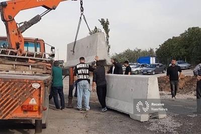 ایمن‌سازی حاشیه اتوبان شهید کسایی؛ جمع‌آوری دست‌فروشان و مسدودسازی محل بساط‌گستری با نیوجرسی