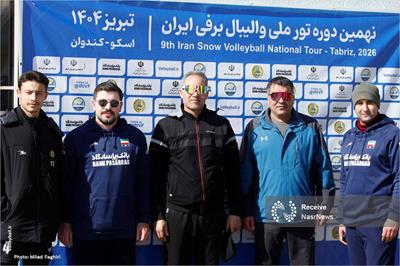 تصاویر  |  کندوان میزبان مسابقات تور ملی  والیبال برفی