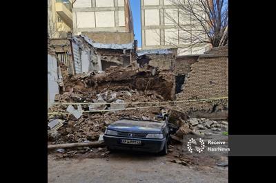 خبر حادثه | ریزش دیوار در شمس تبریزی