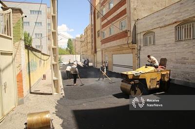 توزیع ۳۶۰۰ تن آسفالت در معابر منطقه ۷ تبریز طی دو ماه نخست سال جاری