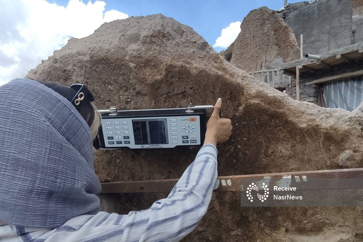 مستندسازی کران تاریخی مسجد روستای جهانی کندوان با اسکنر لیزری