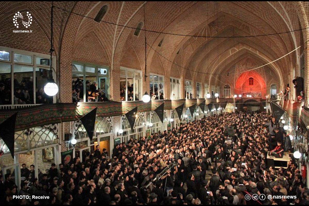 اعلام برنامه نوبت‌ بندی دسته‌ های عزاداری بازار سرپوشیده تبریز