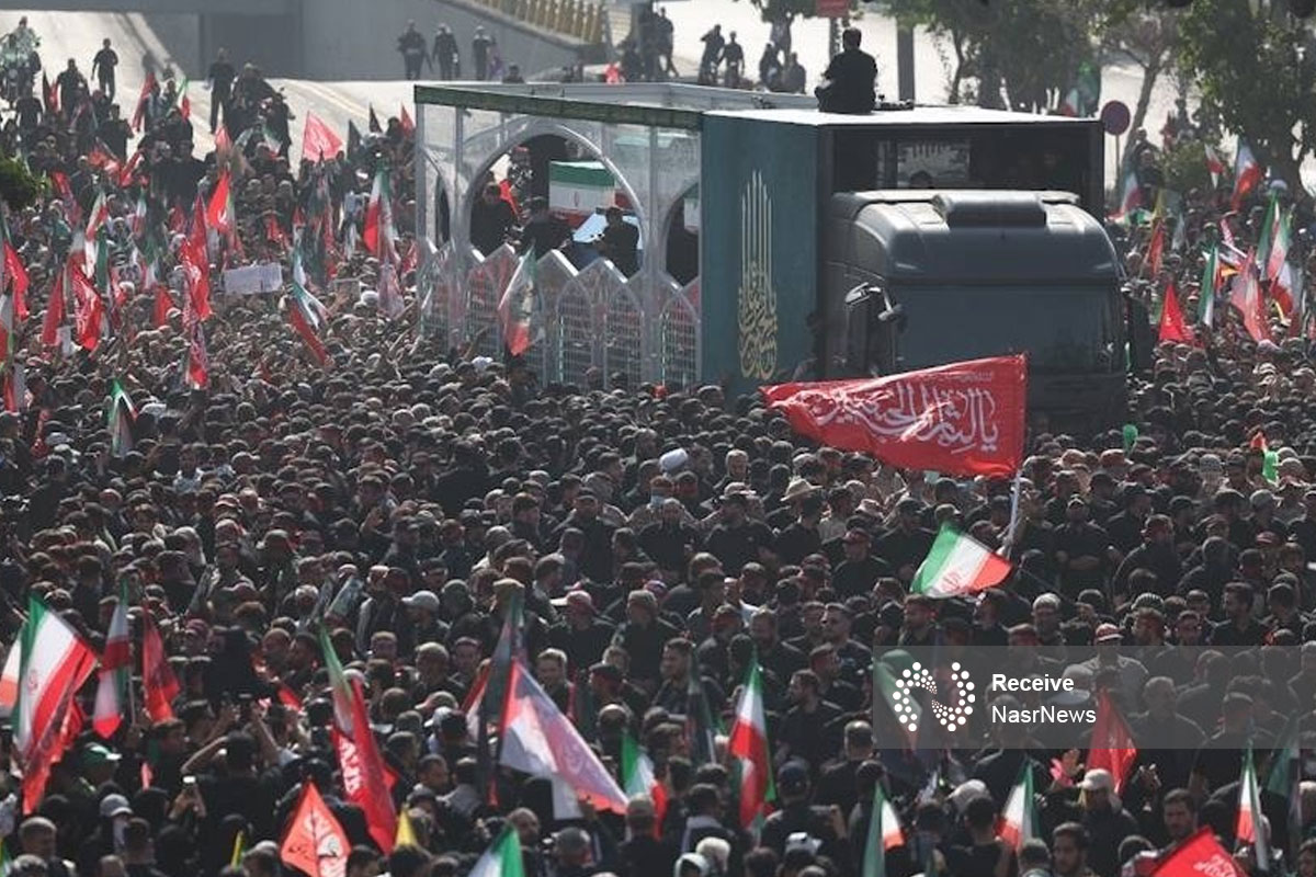 تشییع پیکر مطهر آقای شهید ایران از تقاطع یادگار امام به سمت میدان آزادی آغاز شد