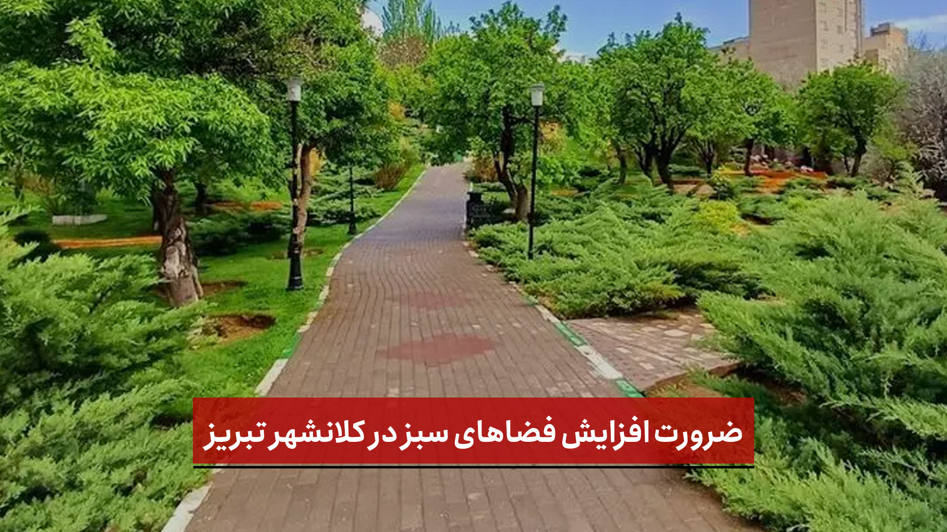 فیلم | ضرورت افزایش فضاهای‌ سبز در کلانشهر تبریز