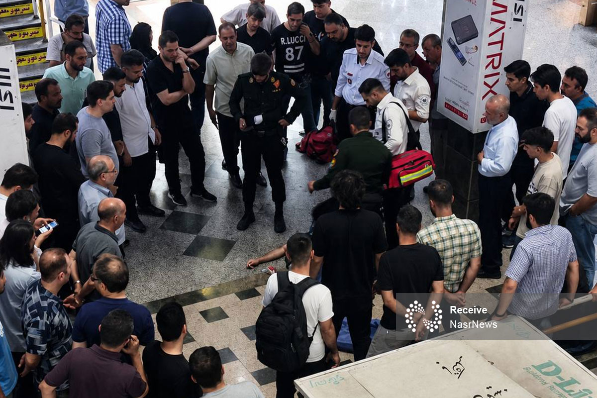 سقوط مرگبار مرد جوان در پاساژ سهند تبریز