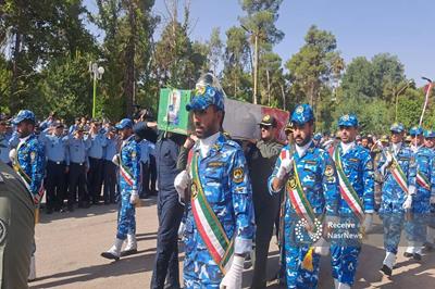 استقبال باشکوه شیراز از پیکر خلبان شهید عملیات ضدآمریکایی پایگاه العدید