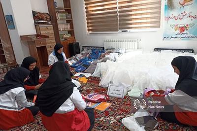 جمع‌آوری ۴۰۰ بسته لوازم‌التحریر در آذرشهر