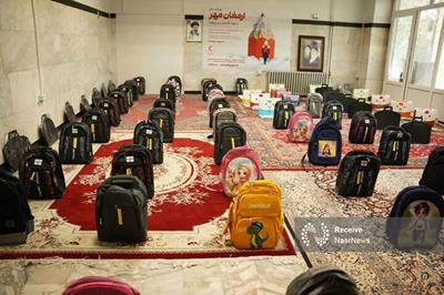 توزیع ۲۷۵۴ بسته تحصیلی در مناطق کم‌برخوردار توسط هلال احمر آذربایجان شرقی